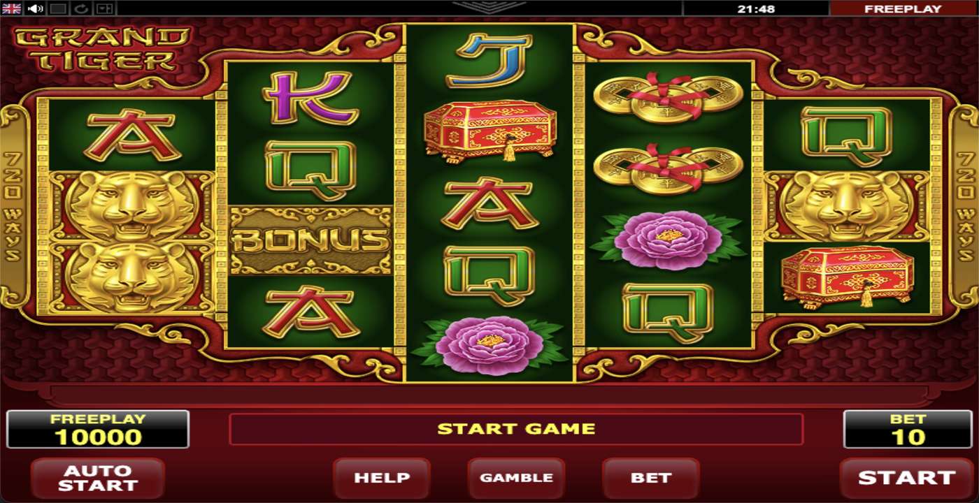 Grand Tiger: image of main menu