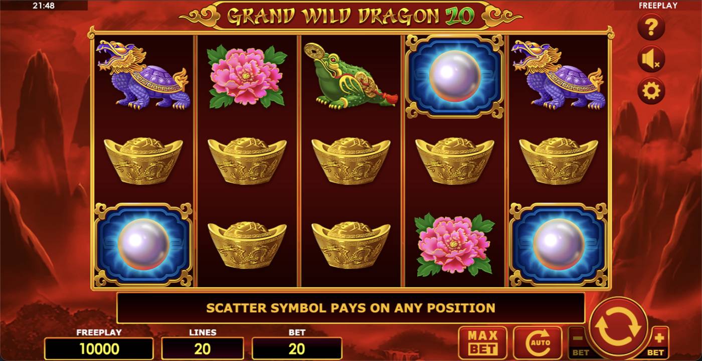 Grand Wild Dragon 20: image of main menu