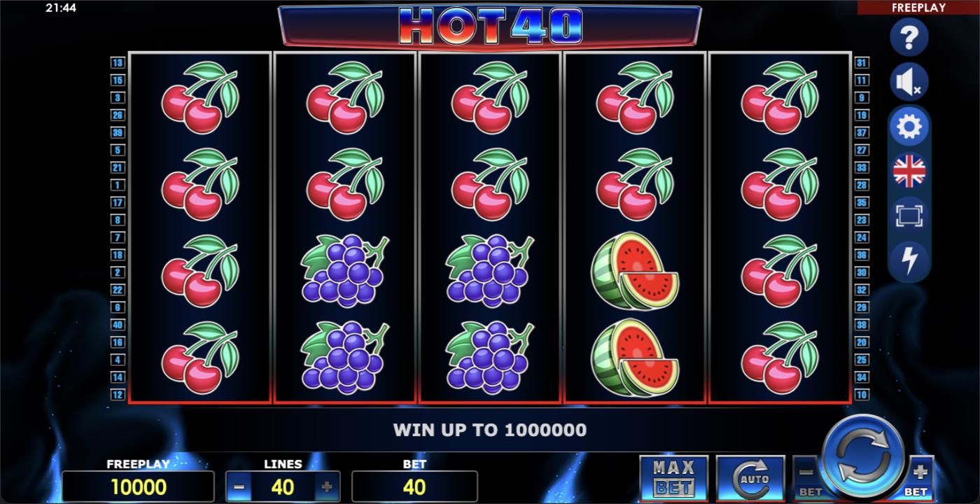 Hot 40: image of main menu