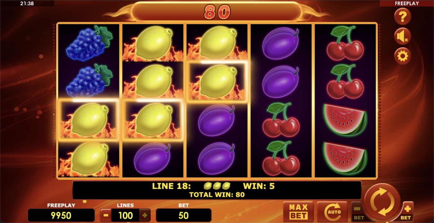 Hot Fruits 100: image of winning