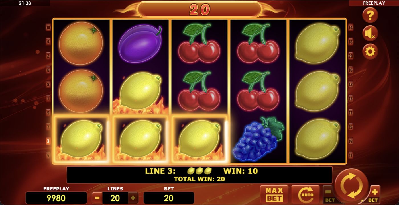 Hot Fruits 20: image of winning