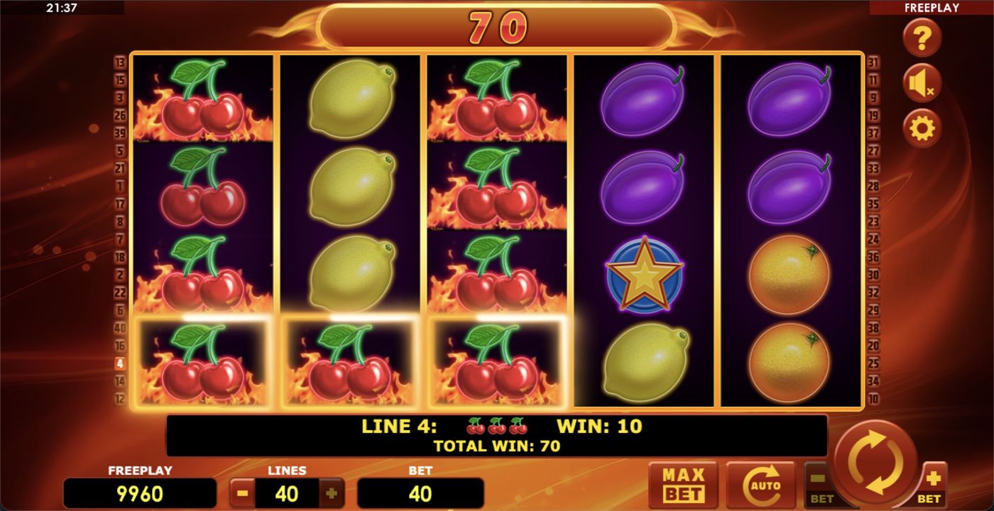 Hot Fruits 40: image of winning