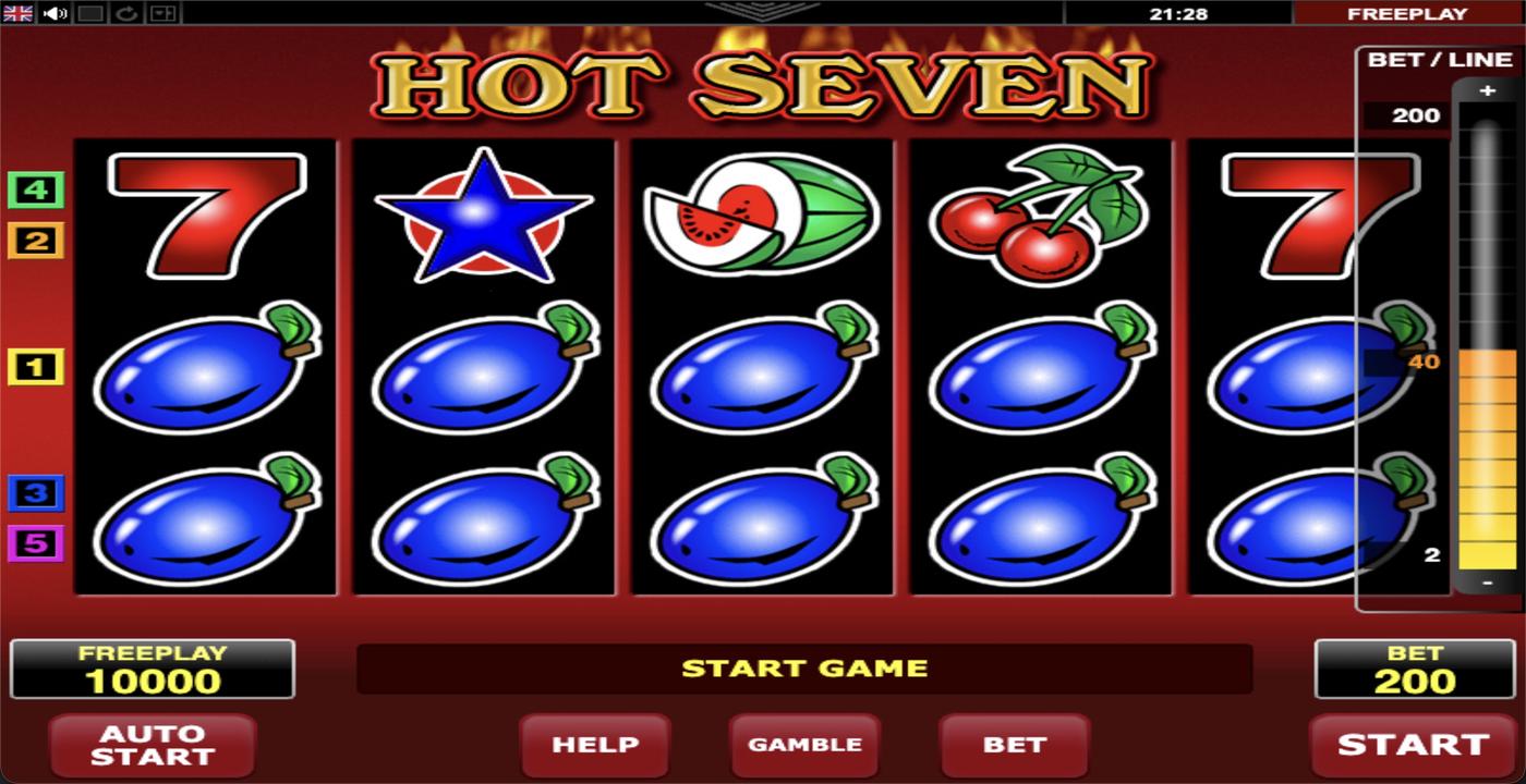 Hot Seven: image of main menu