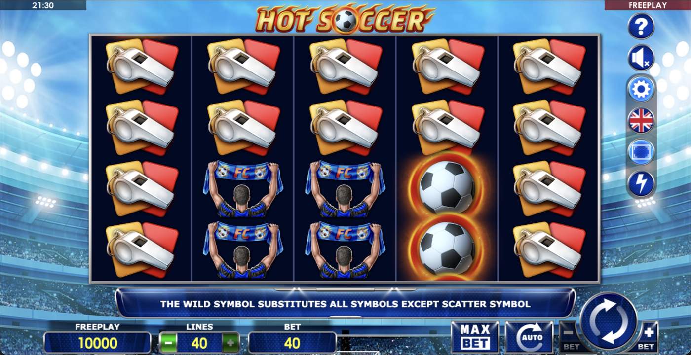Hot Soccer: image of main menu
