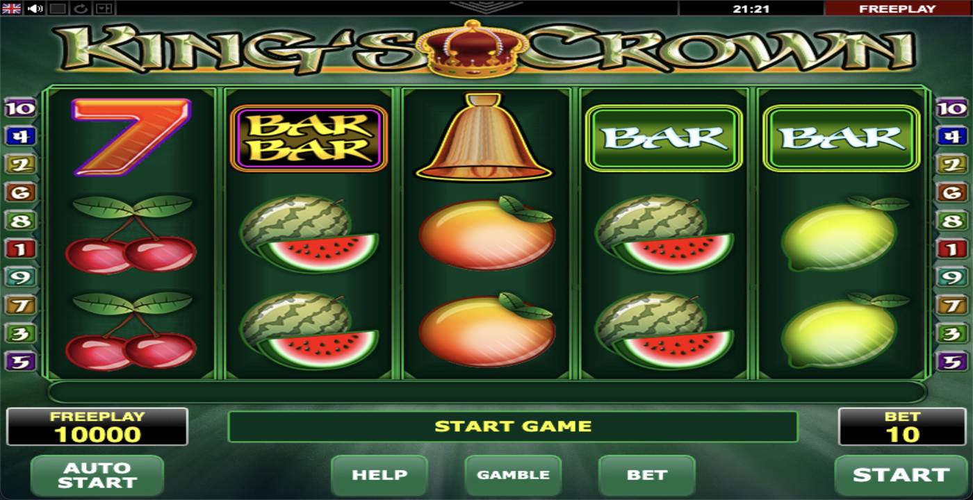 Kings Crown: image of main menu