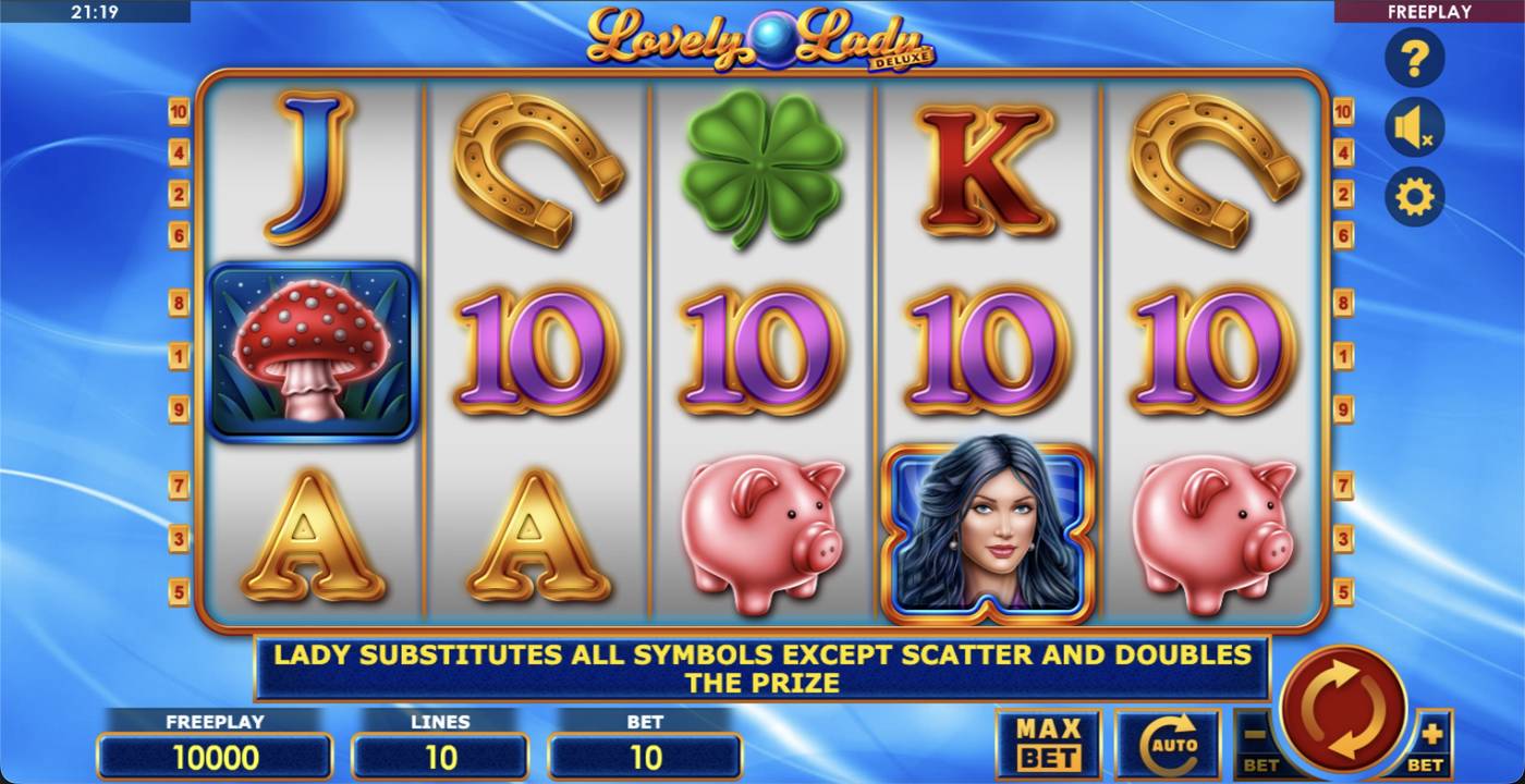 Lovely Lady Deluxe: image of main menu