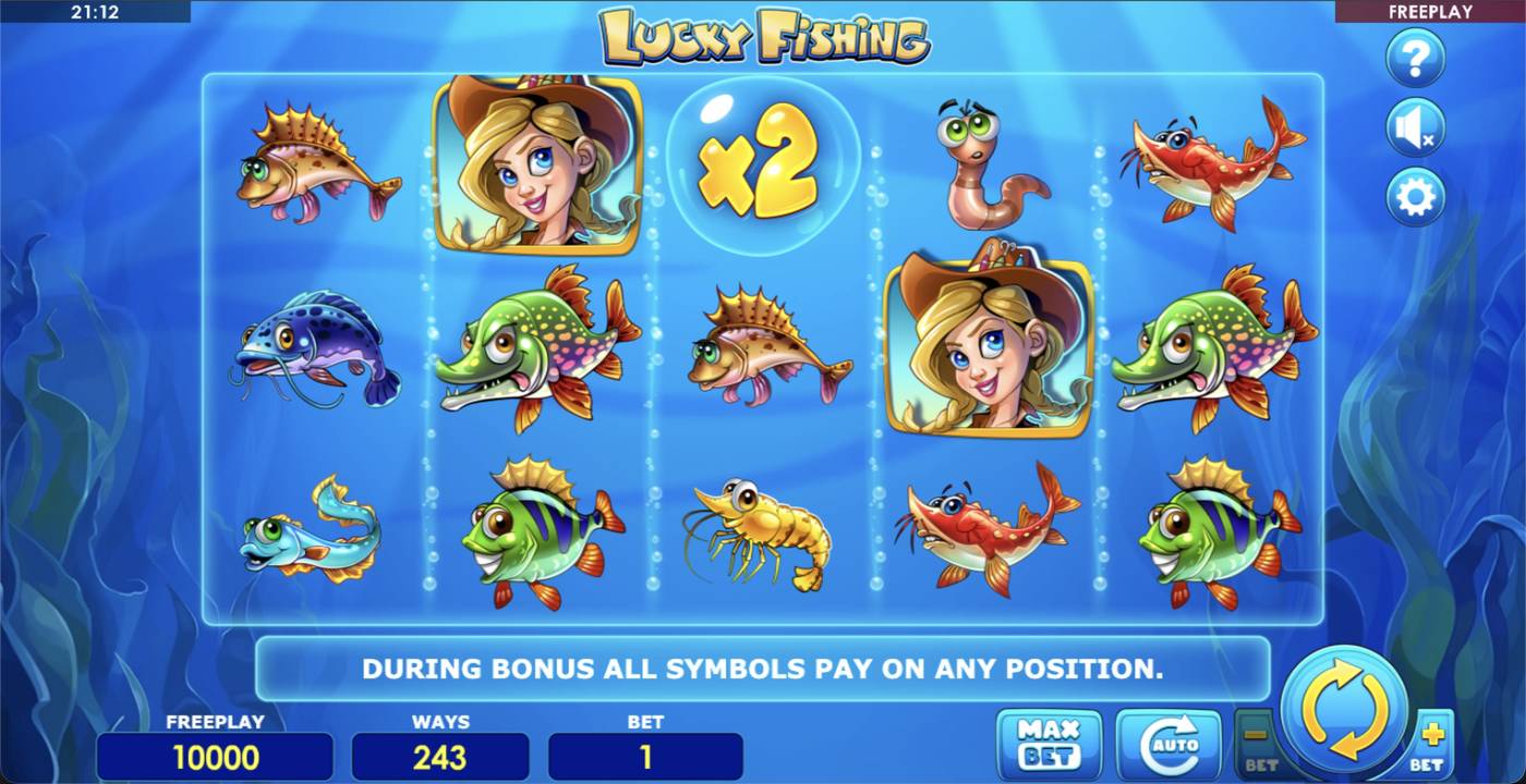 Lucky Fishing: image of main menu