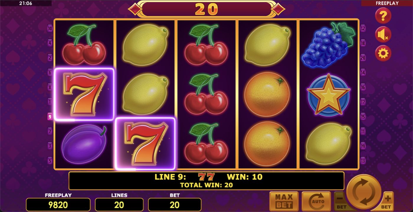 Lucky Joker 20: image of winning