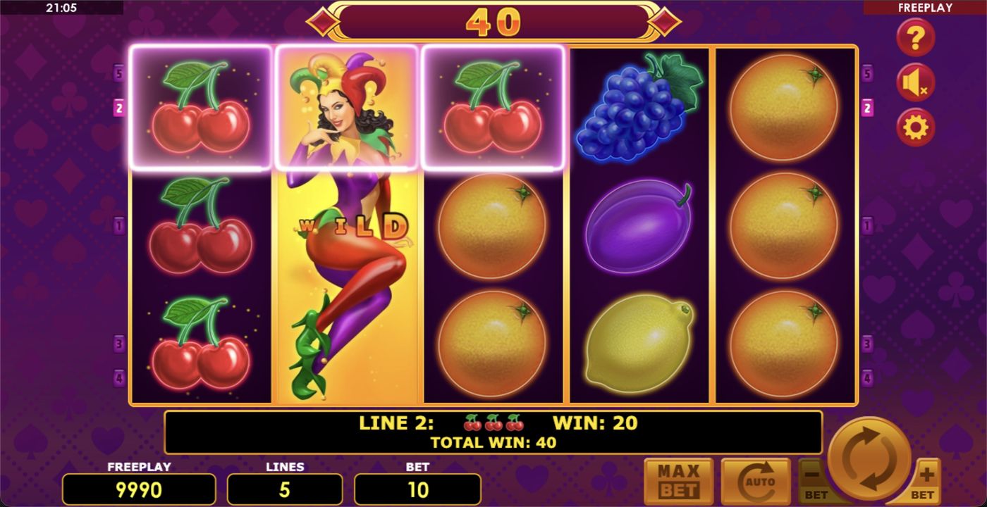 Lucky Joker 5: image of winning