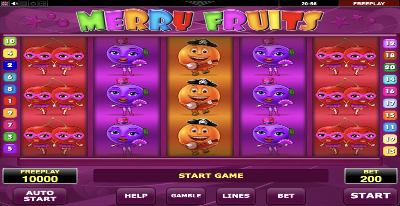 Merry Fruits: image of main menu
