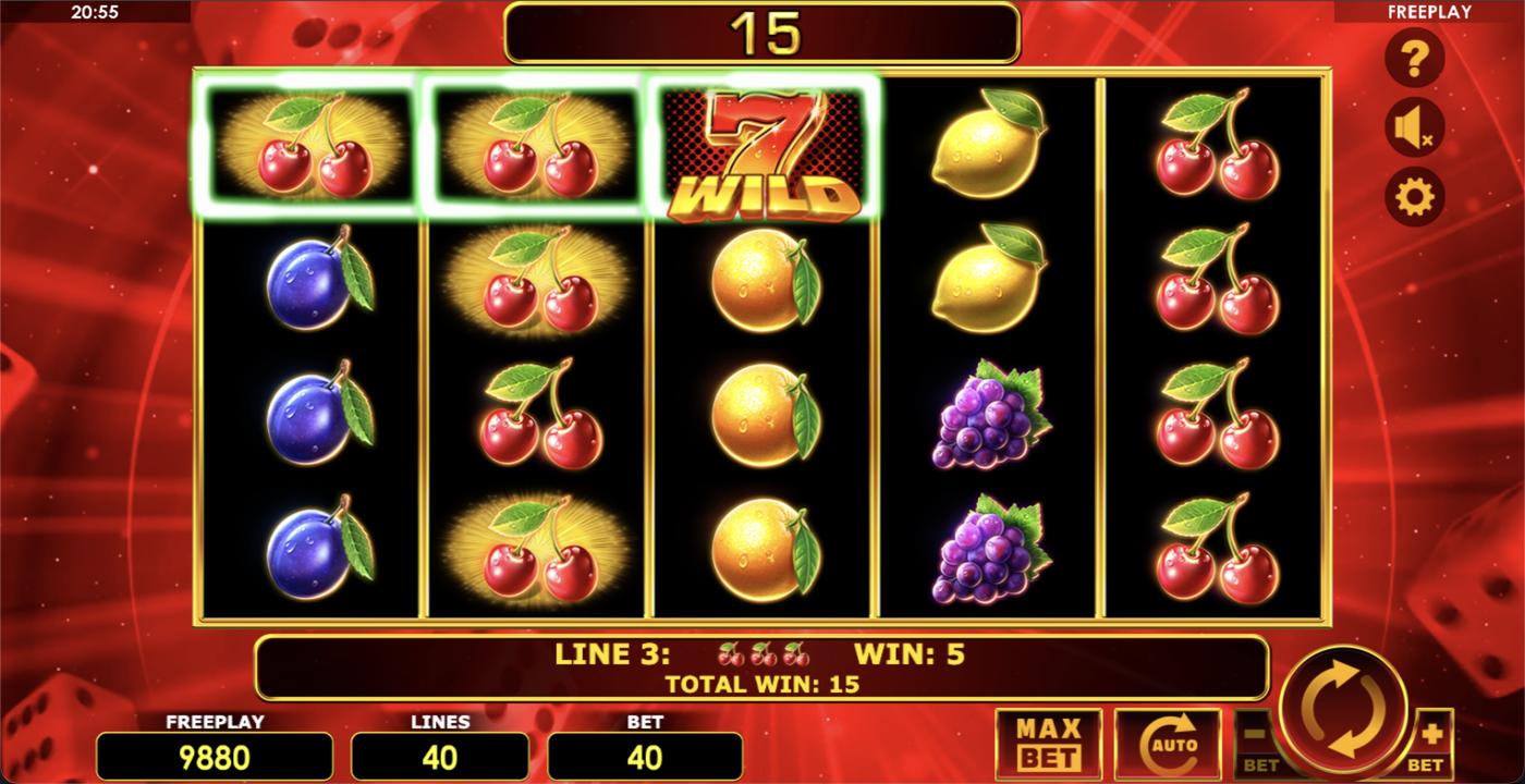 Nicer Dice 40: image of winning