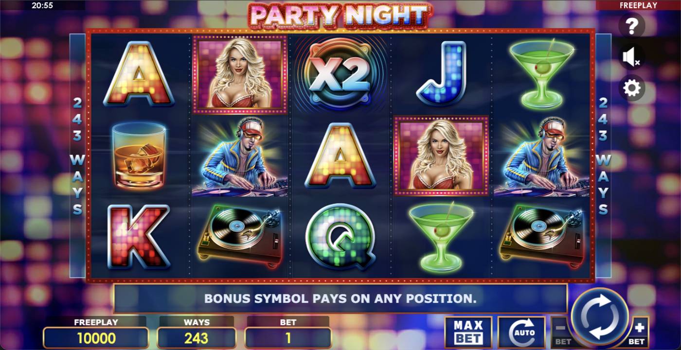 Party Night: image of main menu