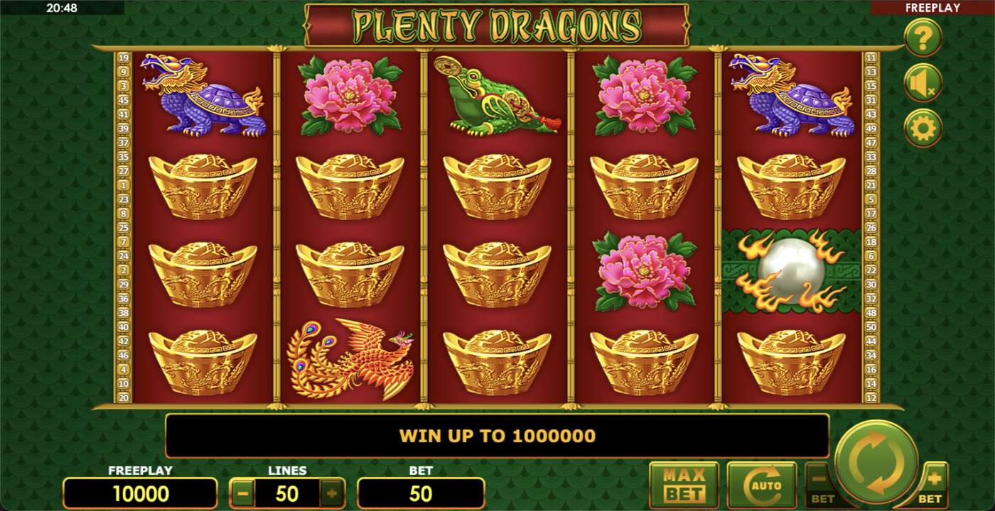 Plenty Dragons: image of main menu