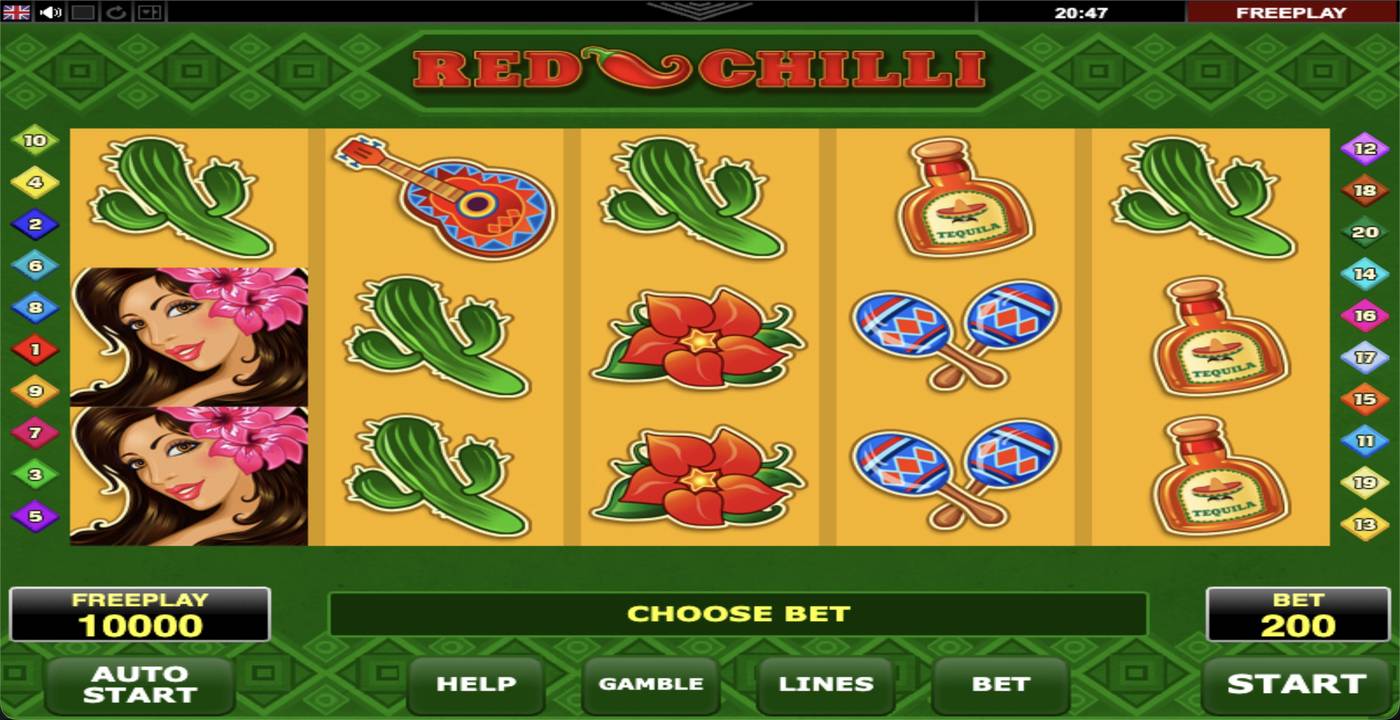 Red Chilli: image of main menu