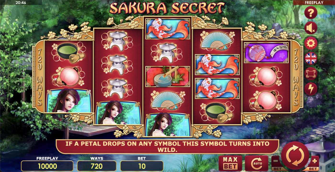 Sakura Secret: image of main menu