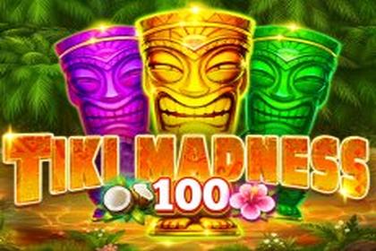 Tiki Madness 100 Online Slot Logo