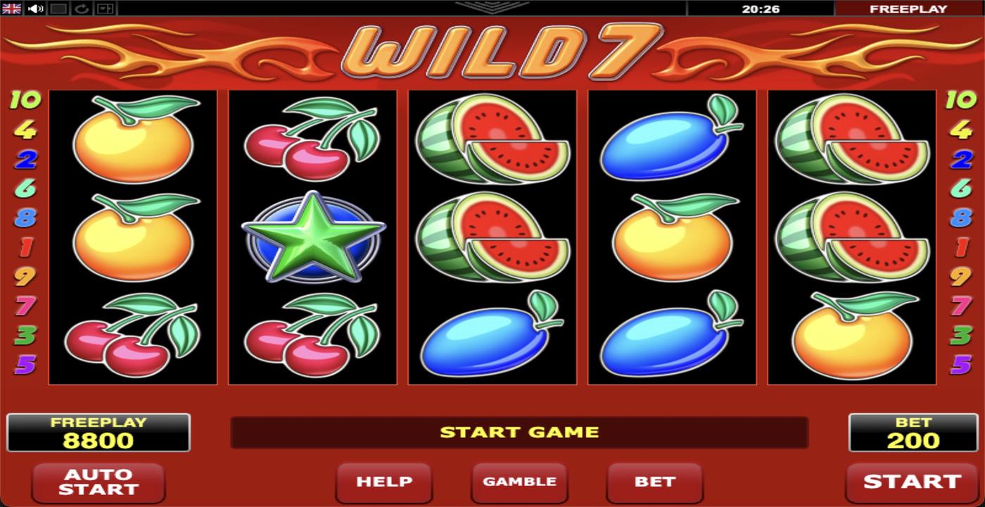 Wild 7: image of main menu