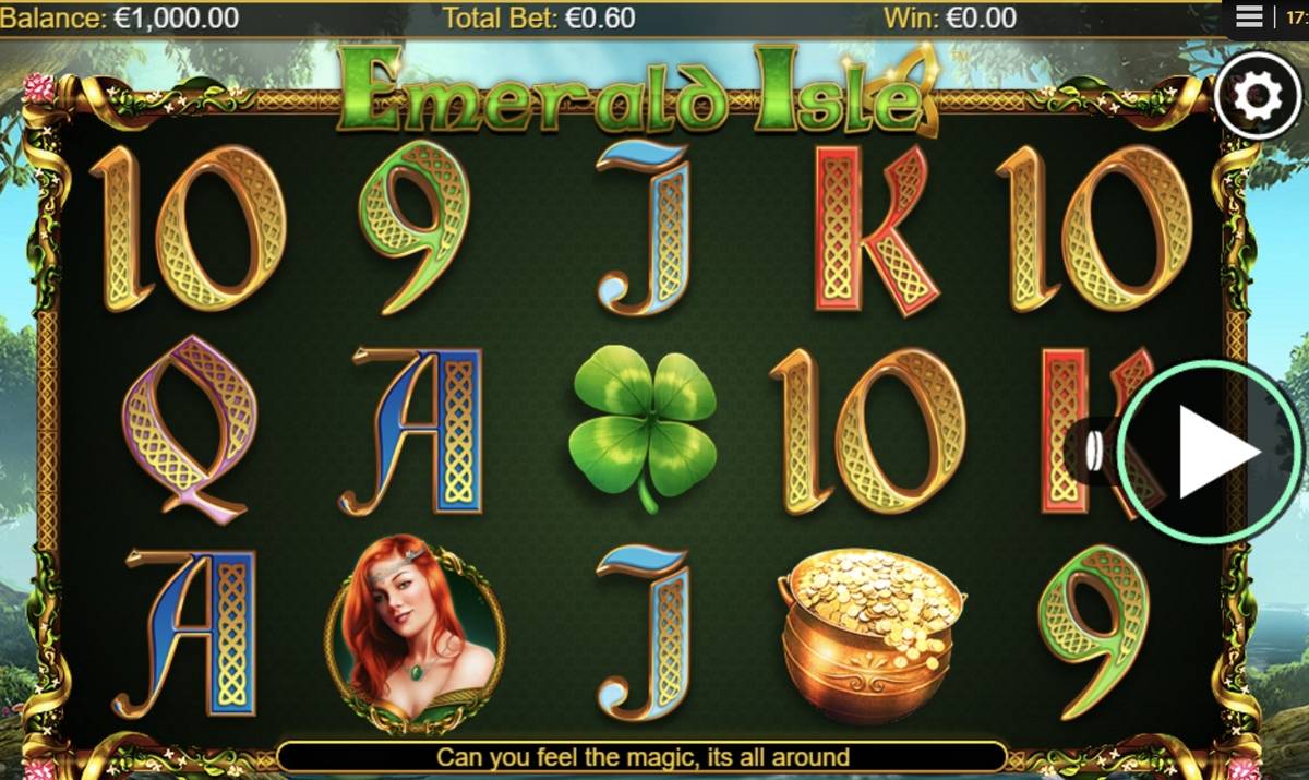 Emerald Isle: image of main menu