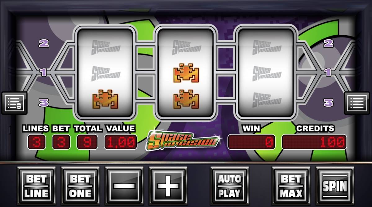 Space Invasion: image of main menu