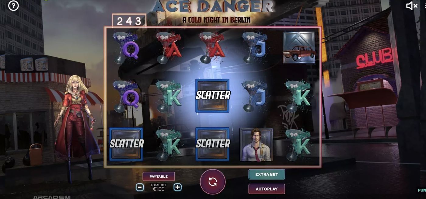 Ace Danger: A Cold Night In Berlin: image of main menu