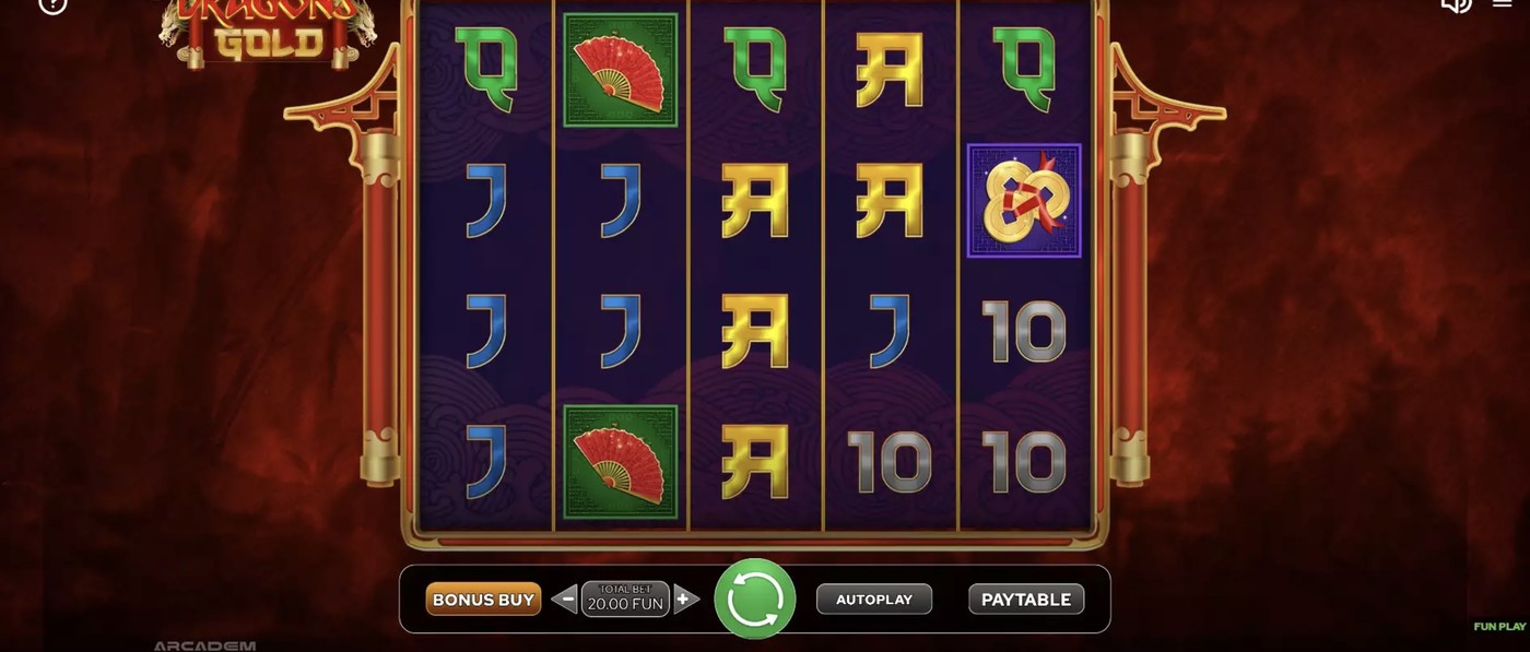 Dragon's Gold: image of main menu