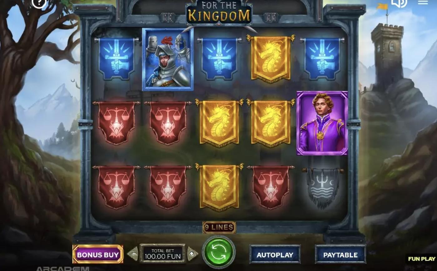 For The Kingdom: image of main menu