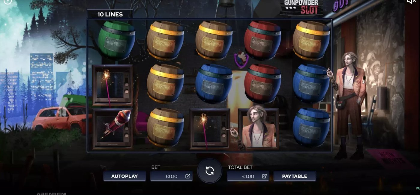 Gunpowder: image of main menu
