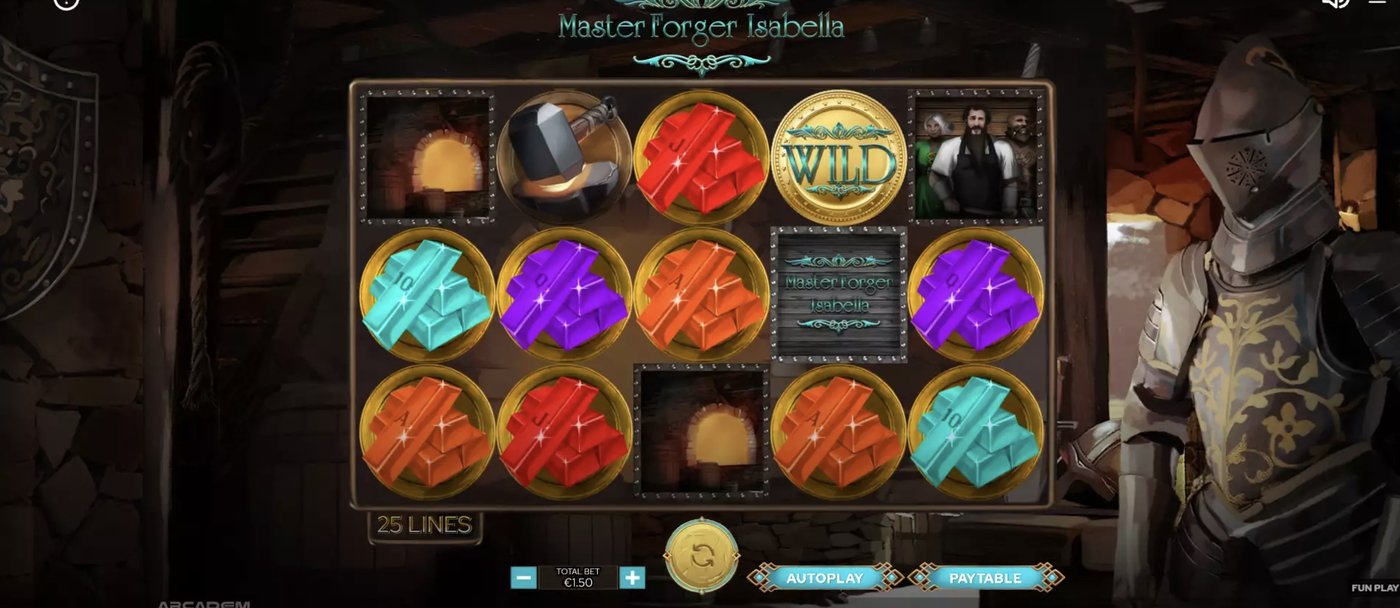Master Forger Isabella: image of main menu
