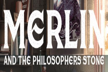 Merlin and The Philosophers Stone Online Slot Logo