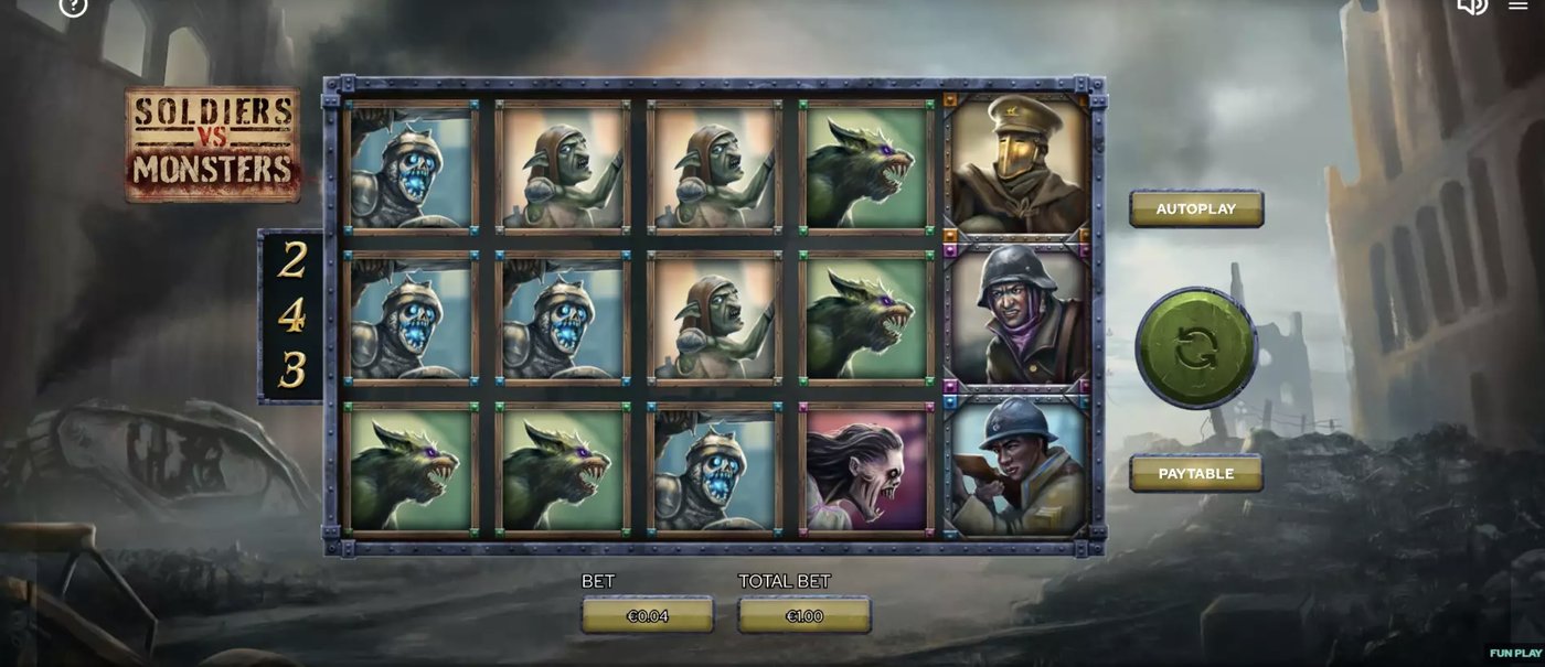 Soldiers vs Monsters: image of main menu