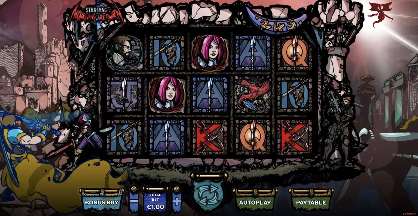 Starfang: Morrigan's Return: image of main menu