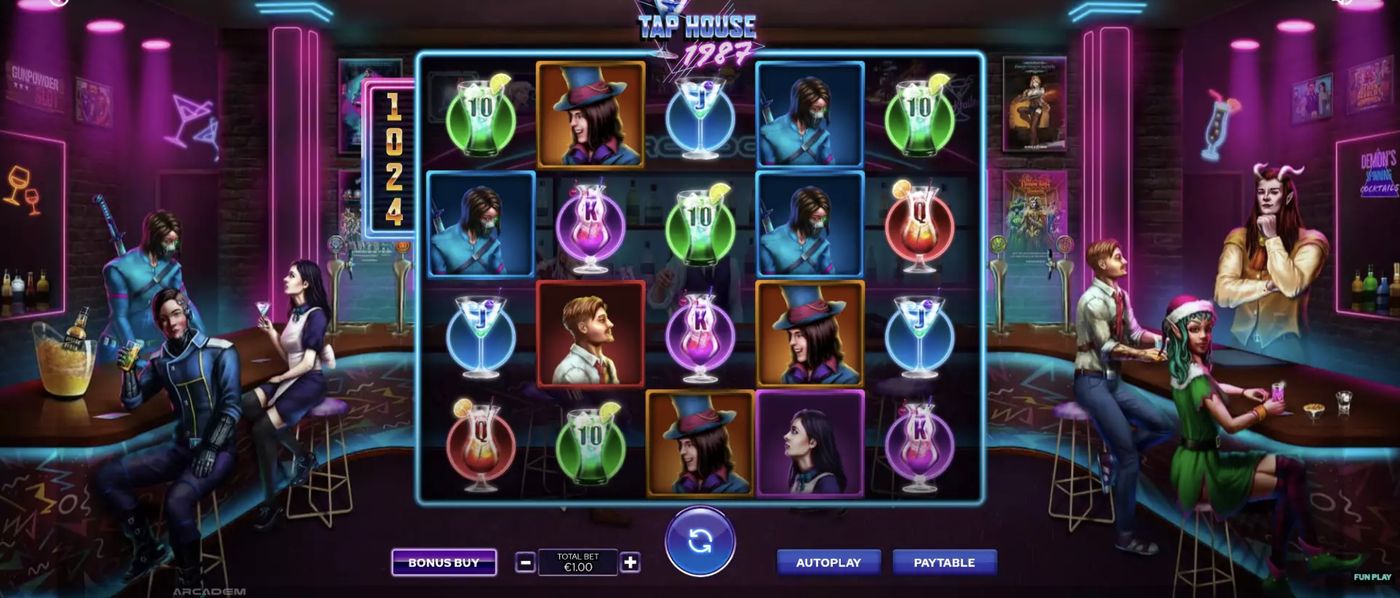Tap House 1987: image of main menu