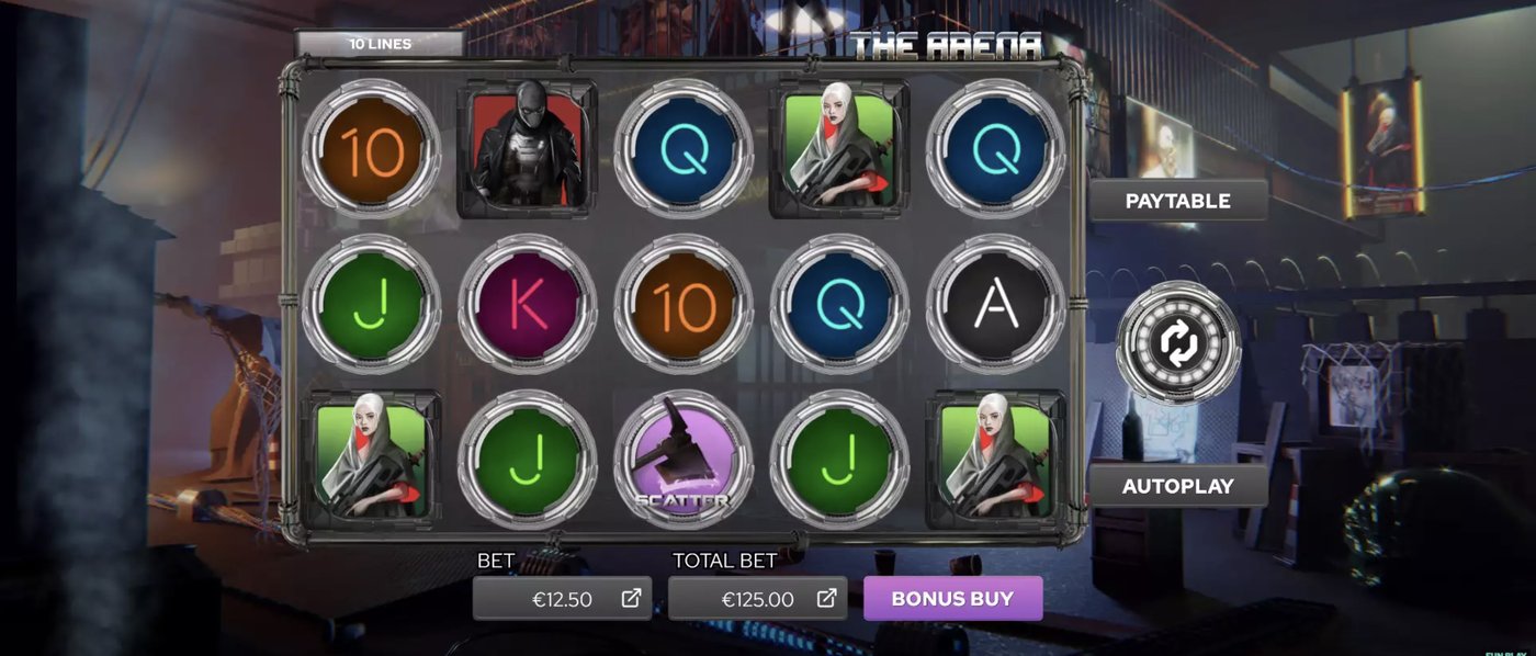 The Arena: image of main menu