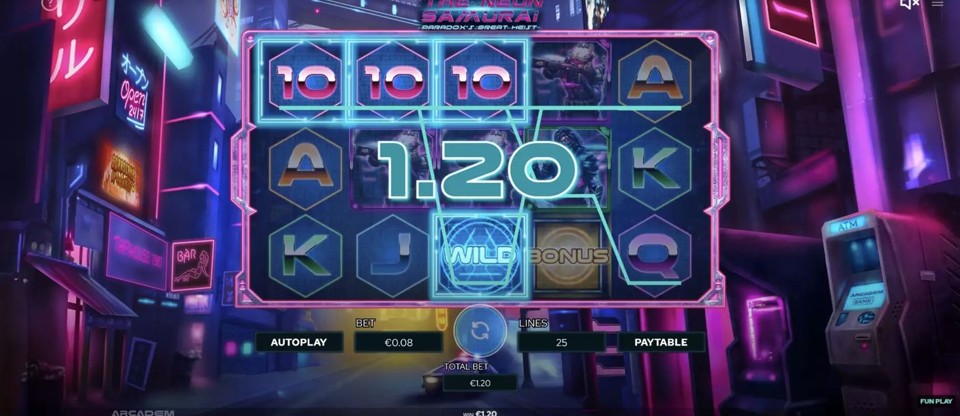The Neon Samurai: Paradox's Great Heist: image of winning