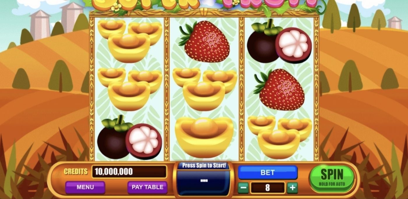 Super Fruit: image of main menu