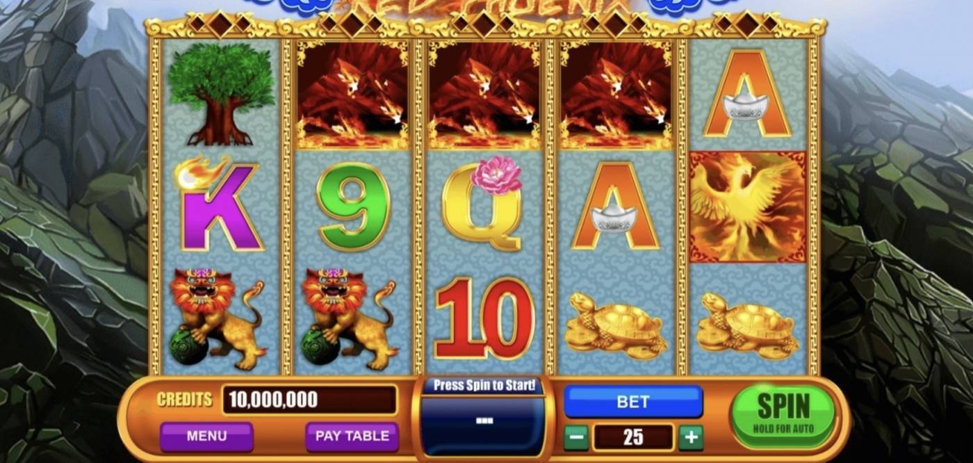 The Red Phoenix: image of main menu