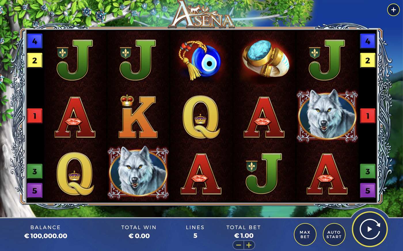 Asena: image of main menu