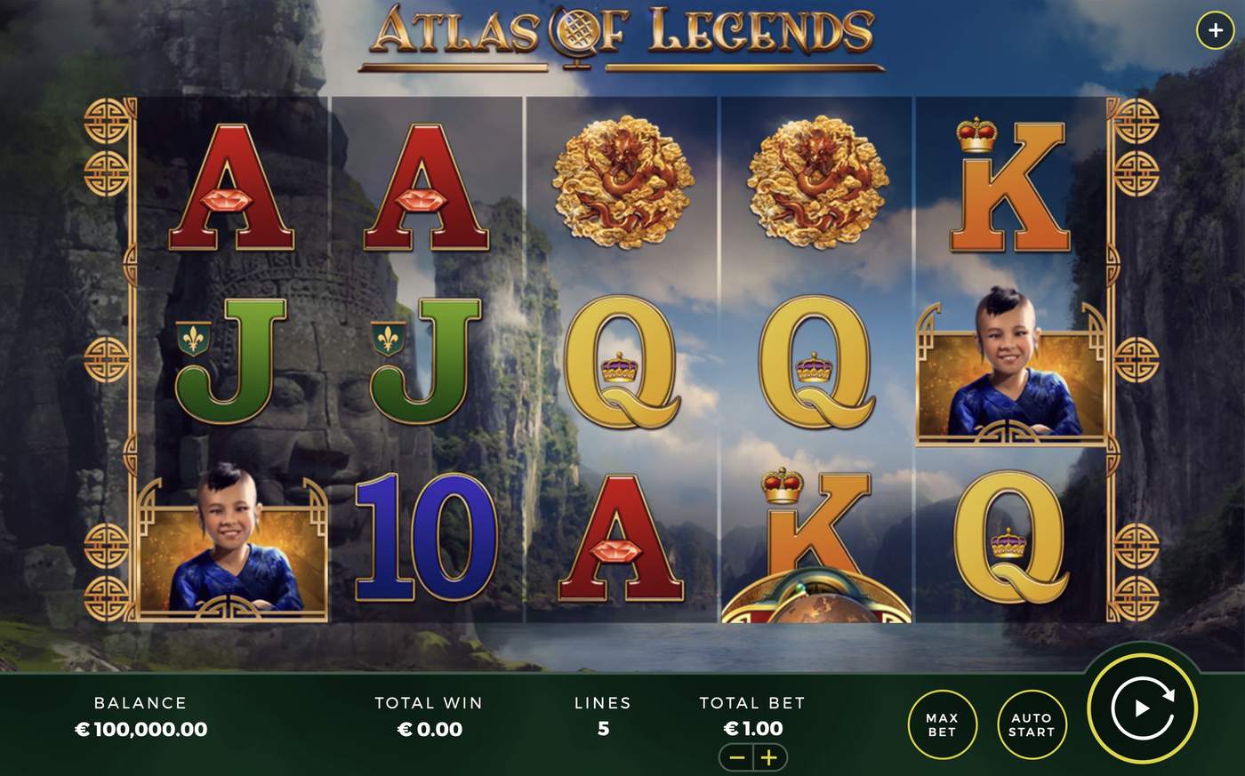 Atlas of Legends: image of main menu