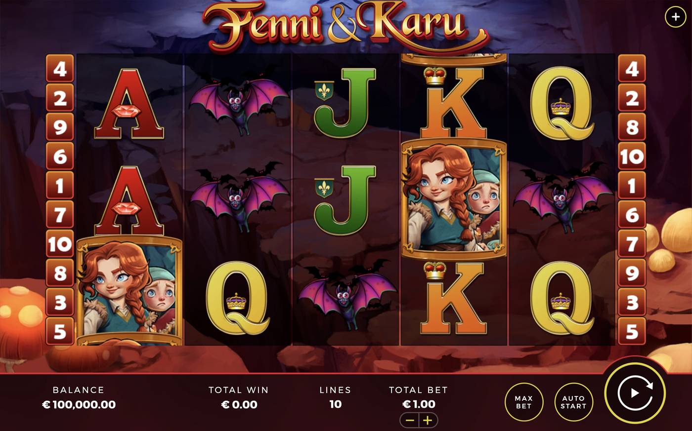 Fenni & Karu: image of main menu