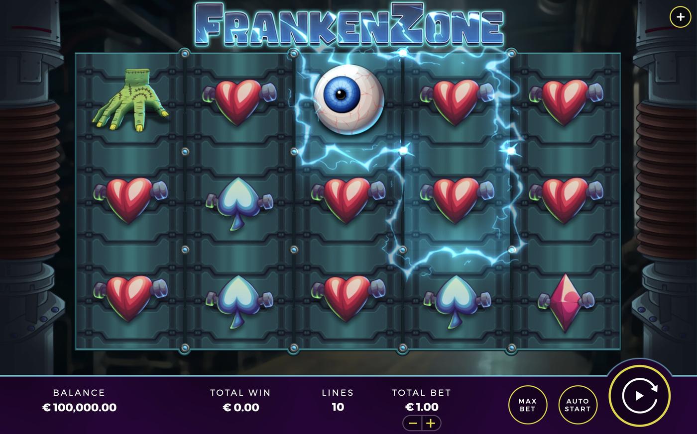 Frankenzone: image of main menu