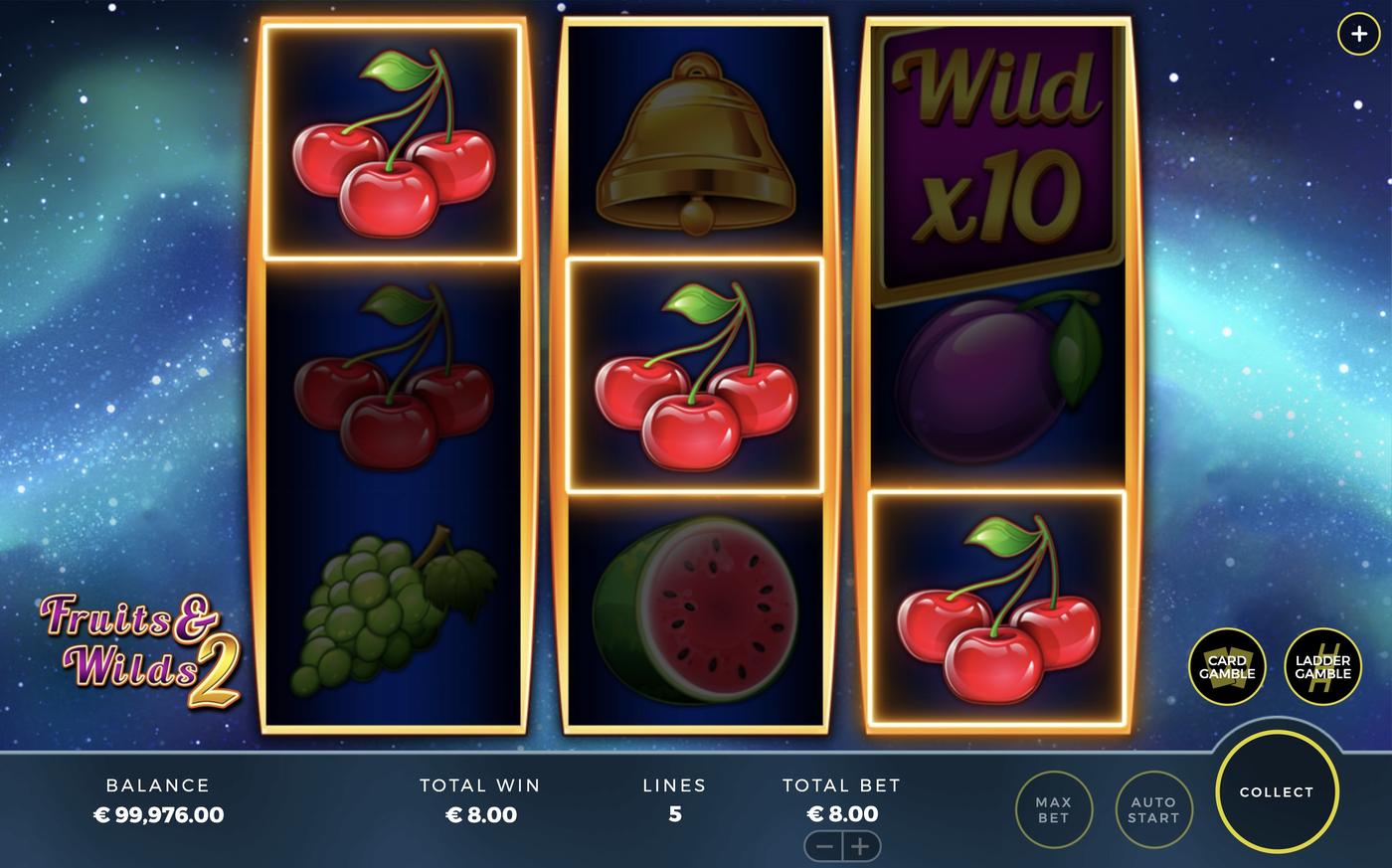 Fruits and Wilds 2: image of winning