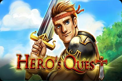 Hero's Quest Online Slot Logo