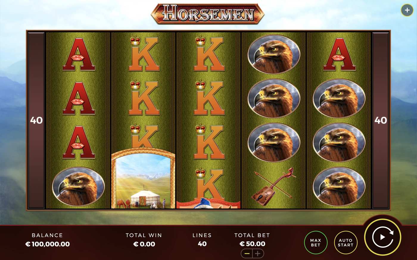 Horsemen: image of main menu