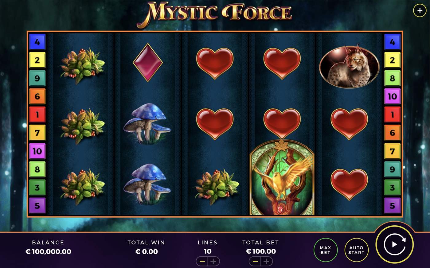 Mystic Force: image of main menu