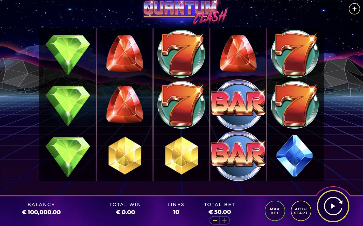 Quantum Clash: image of main menu