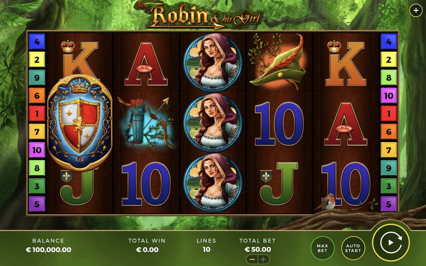 Robin & his Girl: image of main menu
