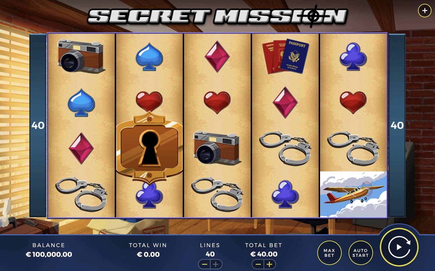Secret Mission: image of main menu