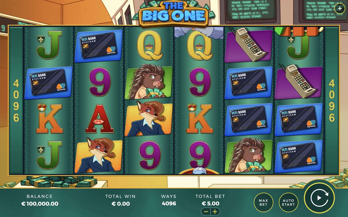The Big One: image of main menu