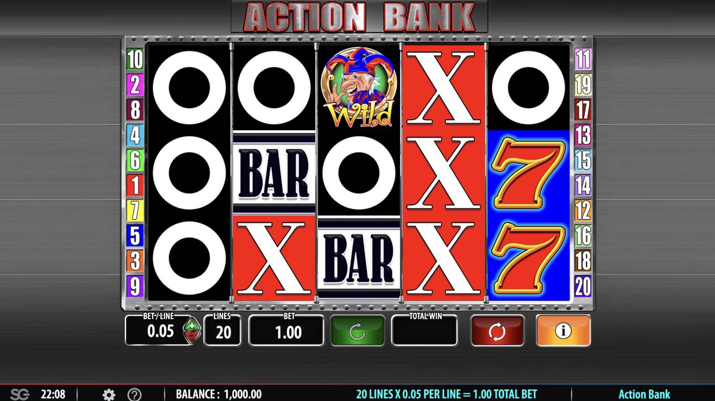 Action Bank: image of main menu