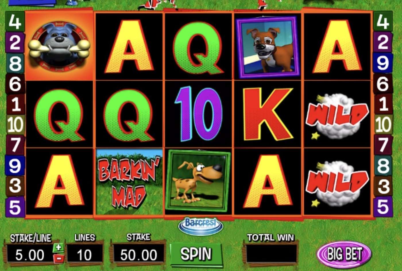 Barkin' Mad: image of main menu